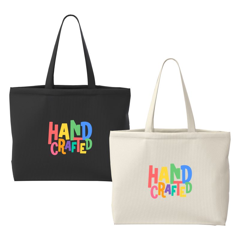 Custom Vale Canvas Tote with logo - 4