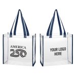 Custom America250™ Clear Eva Tote Bag with logo