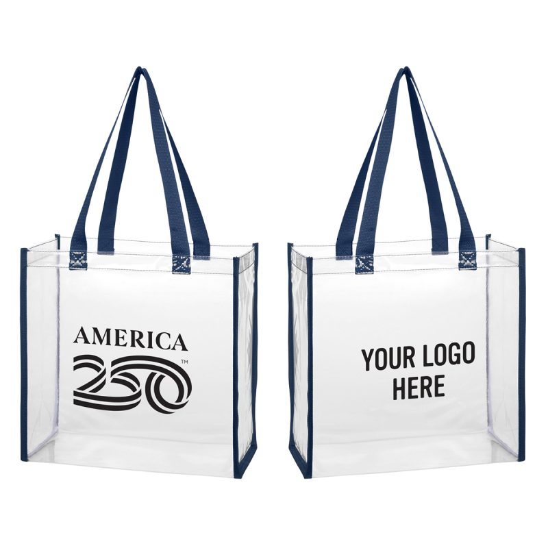 Custom America250™ Clear Eva Tote Bag with logo