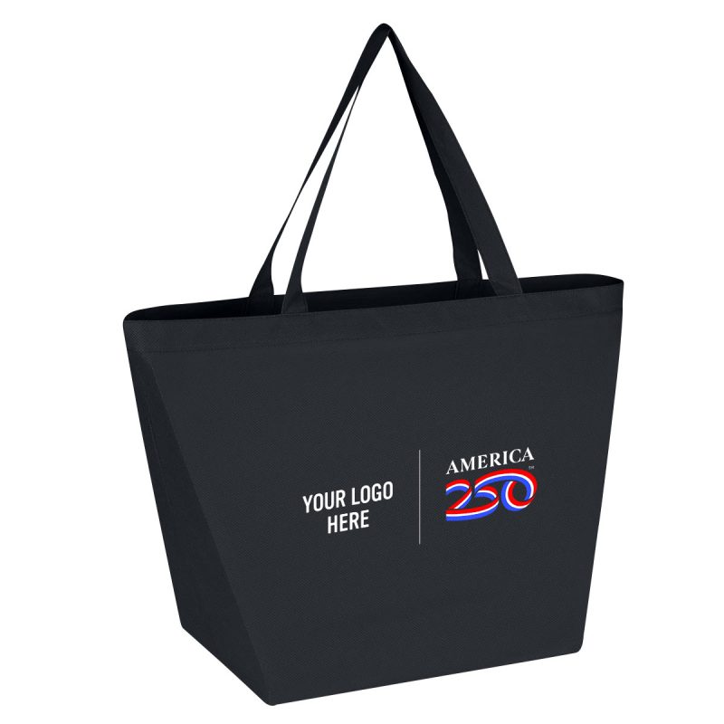 America250™-Non-woven-Budget-Shopper-Tote-Bag-3333-A250 Custom America250™ Non-woven Budget Shopper Tote Bag with logo