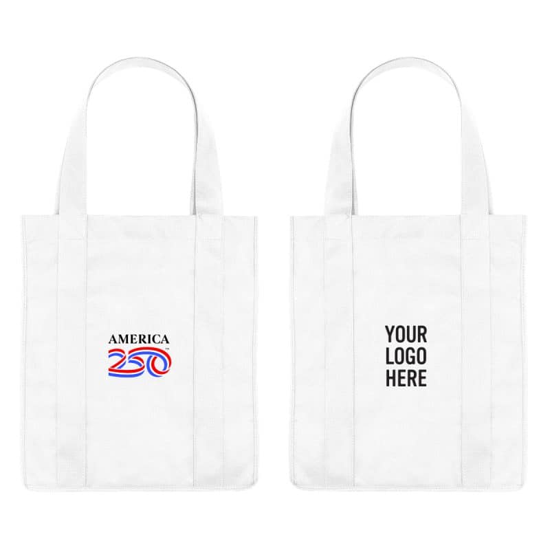 Custom America250™ Non-woven Shopper Tote Bag with logo