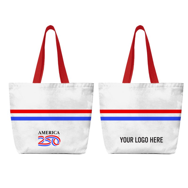 Custom America250™ Sublime Series Rpet Tote Bag with logo