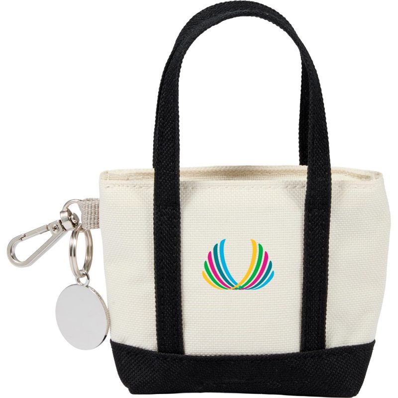 Custom Mini Tote Bag Charm with logo