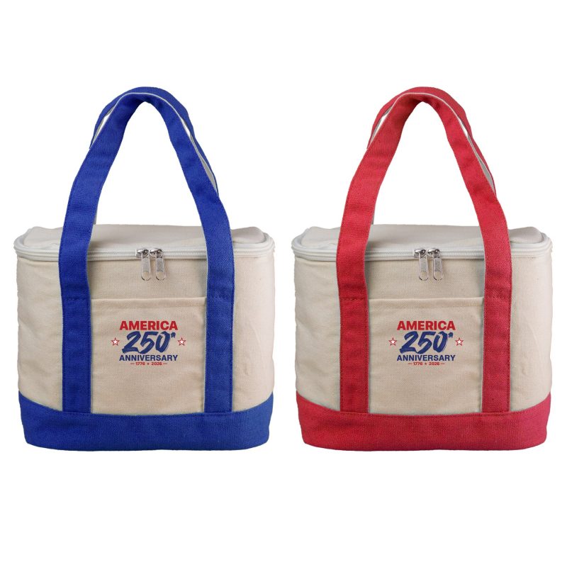 Custom Patriotic Cooler Tote with logo - 1
