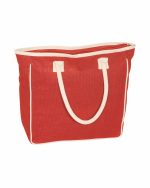 Custom Seville Jute & Canvas Tote Bag with logo - 8