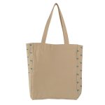 Custom Dog Print Canvas Tote Bag with logo - 1