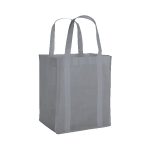 Custom Vespera Recycled Non-Woven Tote w Bottom Insert with logo - 8