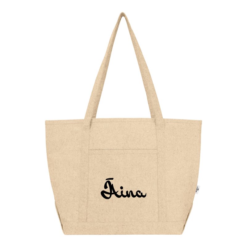 Custom Arden 9 Oz. Recycled Cotton Starboard Tote Bag with logo - 8
