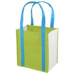 Custom Color Combination Non-Woven Grocery Tote Bag with logo - 4