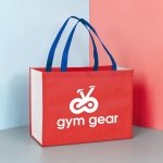 Custom Color Combination Non-Woven Shopping Tote Bag with logo