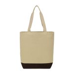 Custom Ivy Recycled Cotton Tote - AWARE™ - Beige with logo - 2