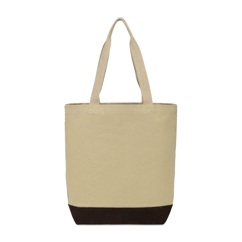 Custom Ivy Recycled Cotton Tote - AWARE™ - Beige with logo - 2