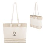 Custom Marlo 10 Oz. Recycled Cotton Tote Bag With Twist Rope Handles with logo - 2