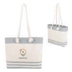 Custom Marlo 10 Oz. Recycled Cotton Tote Bag With Twist Rope Handles with logo - 6