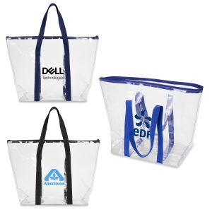 Custom ClearVue EVA Zipper Tote Bag with logo