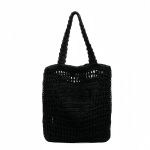 Custom Eco-Friendly Hand-Woven Bohemian Summer Paper Straw Tote Bag with logo - 2
