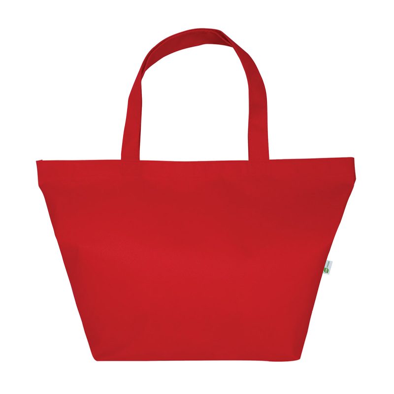 Custom Naomi Non-Woven Recycled Gussetted Tote Bag with logo - 2