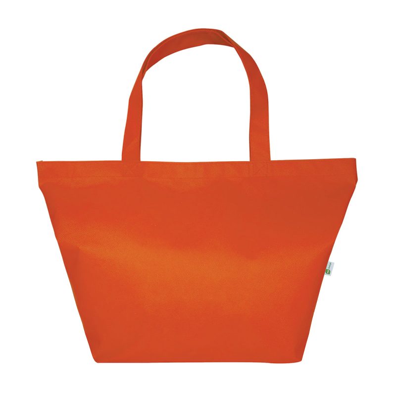 Custom Naomi Non-Woven Recycled Gussetted Tote Bag with logo - 3