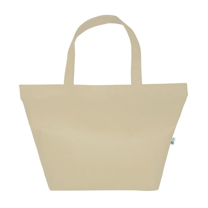 Custom Naomi Non-Woven Recycled Gussetted Tote Bag with logo - 6