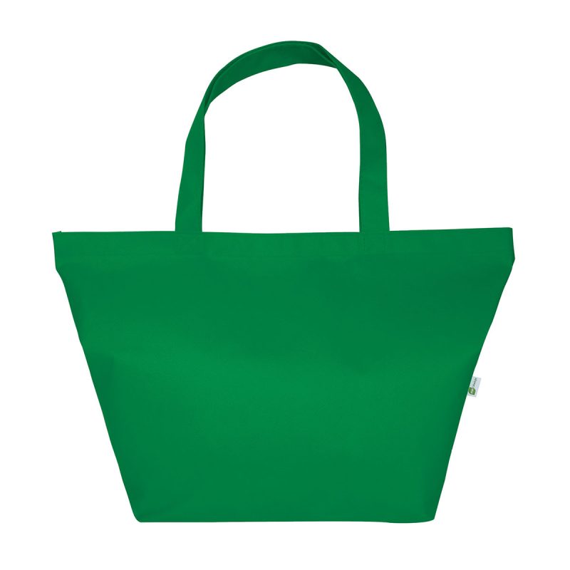 Custom Naomi Non-Woven Recycled Gussetted Tote Bag with logo - 7
