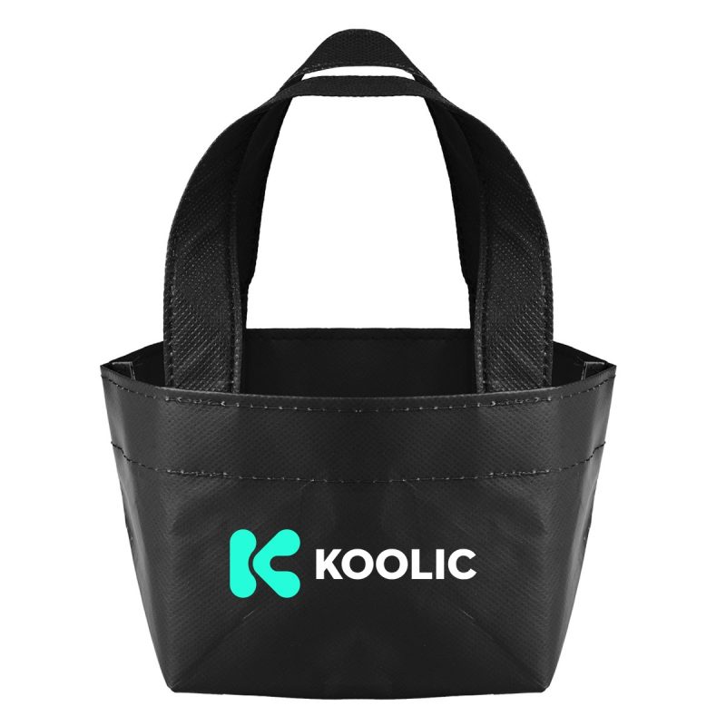 Custom Recycled Non-woven Micro Mini Tote Bag with logo - 2