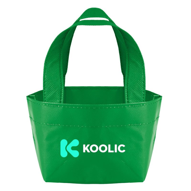 Custom Recycled Non-woven Micro Mini Tote Bag with logo - 5