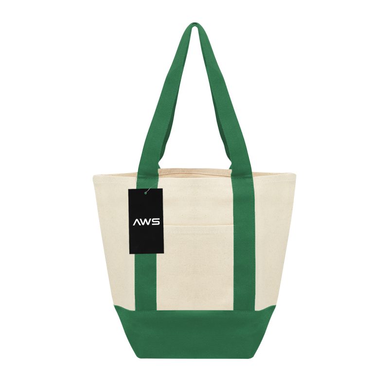 Custom Aws Mini Starboard 10 Oz. Recycled Cotton Canvas Tote Bag with logo - 1
