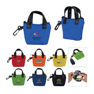 Custom Colette Mini Tote Bag Charm with logo