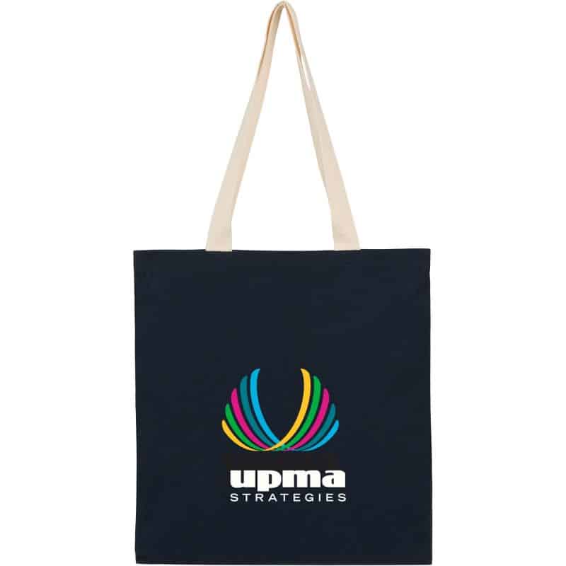 Custom Dakota 5oz Recycled Cotton Tote with logo - 2