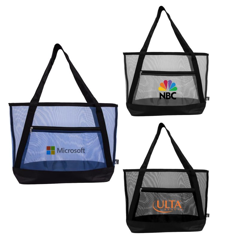 Custom EcoCarry rPET Mesh Tote Bag (Factory Direct) 10-12 Weeks with logo