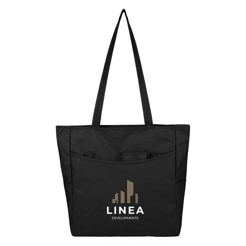 Custom Outline Rept Convention Tote Bag with logo - 2