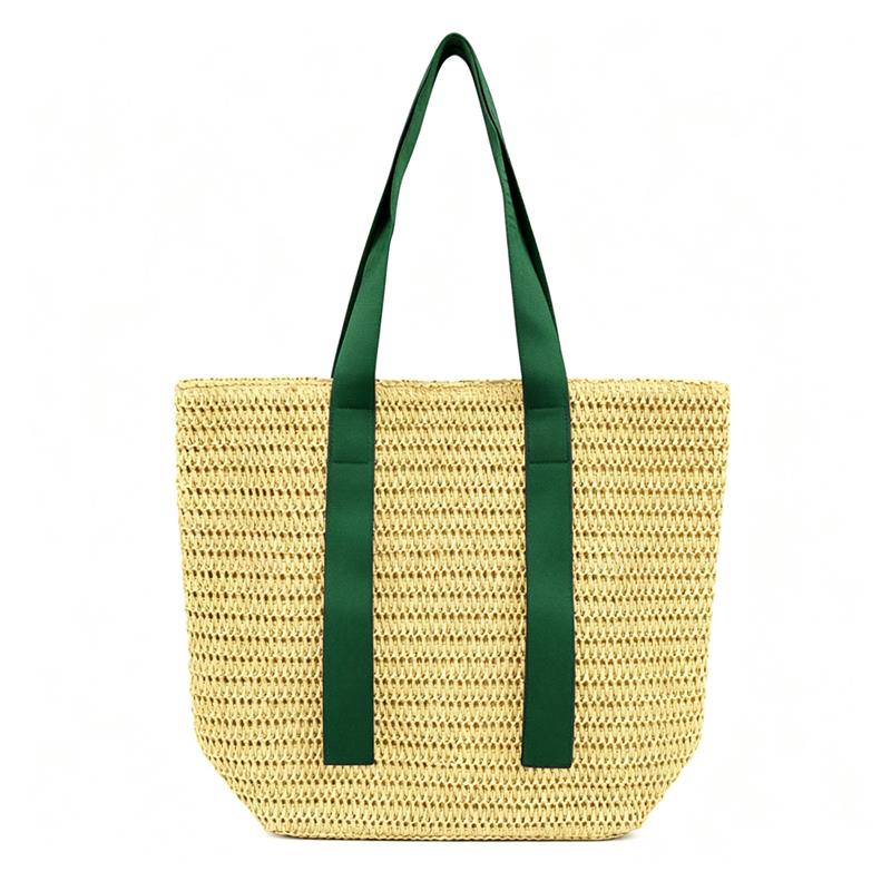 Custom Paper Straw Tote Bag with logo - 7