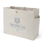 Custom Sandford™ Deluxe Canvas Tote - Screen Print (18" x 8" x 15") with logo - 4