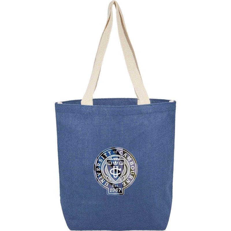 Custom Sol Jute Classic Shopper Tote with logo - 2