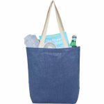 Custom Sol Jute Classic Shopper Tote with logo - 7