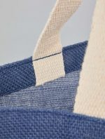 Custom Sol Jute Classic Shopper Tote with logo - 9