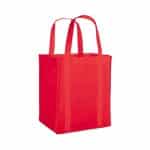 Custom Vespera Recycled Non-Woven Grocery Tote w/Bottom Insert with logo - 5