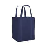 Custom Vespera Recycled Non-Woven Grocery Tote w/Bottom Insert with logo - 7