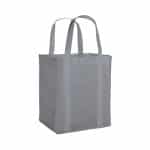 Custom Vespera Recycled Non-Woven Grocery Tote w/Bottom Insert with logo - 8