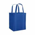 Custom Vespera Recycled Non-Woven Grocery Tote w/Bottom Insert with logo - 9