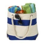 Custom 16 Oz. Portsmouth Cotton Canvas Beach Tote with logo - 1