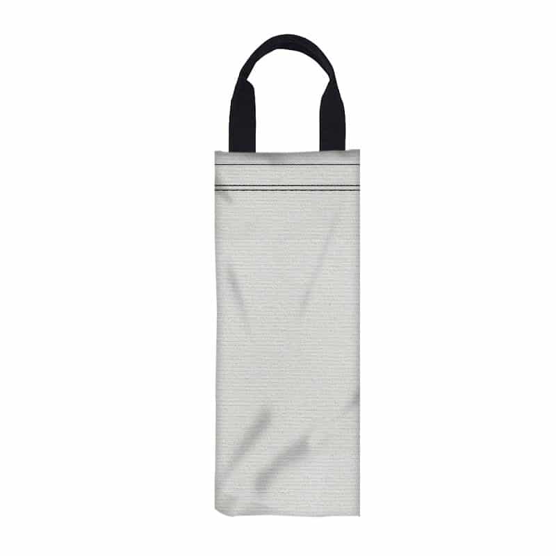 Custom 6" W X 16" H Canvas Wine Bag with logo - 1