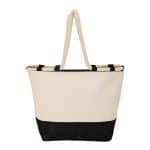 Custom Barcelona Canvas & Jute Tote with logo - 1
