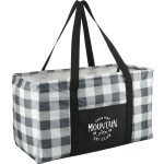 Custom Buffalo Plaid Utility Tote with logo - 9