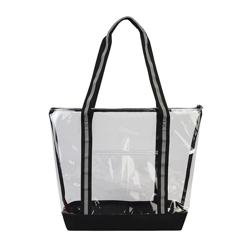 Custom Capitola Clear TPU Zippered Tote with logo - 1