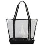 Custom Clear Tote with Zipper with logo - 1