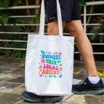 Custom Deluxe Canvas Tote Bag with logo