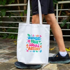 Custom Deluxe Canvas Tote Bag with logo