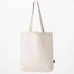 Custom Deluxe Canvas Tote Bag with Striped Handles with logo - 3