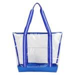 Custom Diamond Clear TPU Zippered Tote with logo - 3